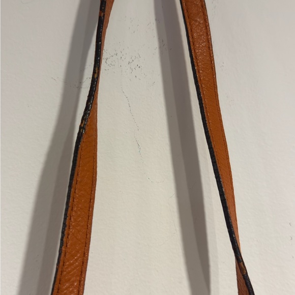 MICHAEL KORS Charlton Brown Leather Gold Push Lock Crossbody Shoulder Bag Purse - Picture 7 of 16